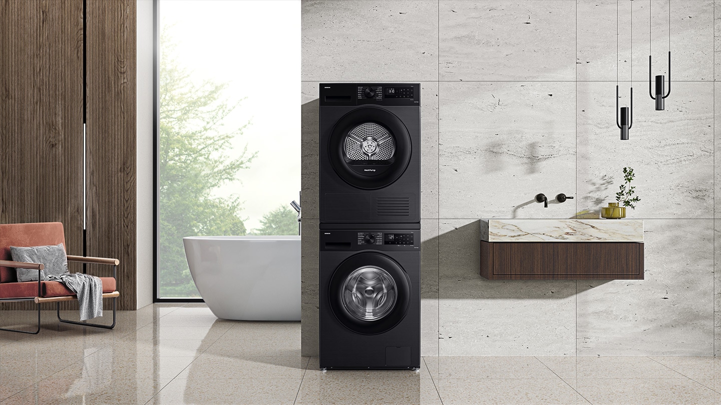 DV5000C is installed with washer in the laundry room.