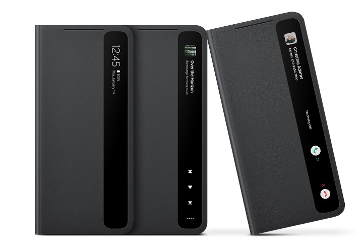 新品 Galaxy S21 Ultra Smart Clear View Galaxy S21 Ultra 5G S-View Cover, Black Mobile Accessories