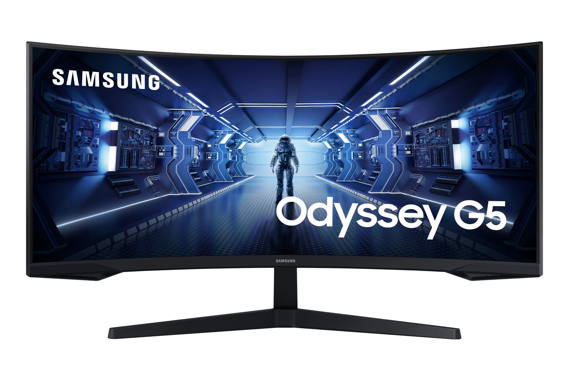 Samsung 34&quot; Odyssey G55T UwqHD 165Hz Gaming Monitor in Black (LC34G55TWWPXEN)