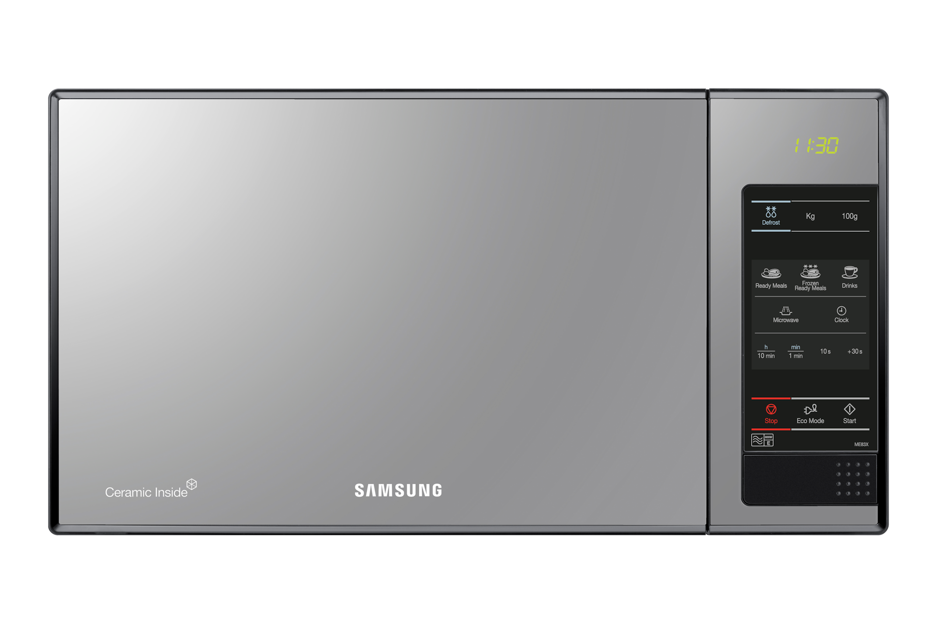 Samsung 23L, Electronic Solo, Microwave Oven with Auto Cook and 6 Power Levels, ME83X in Black