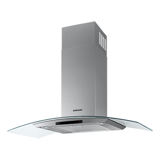 NK7000MM Hood with Washable Aluminum Filter R-Perspective Silver 