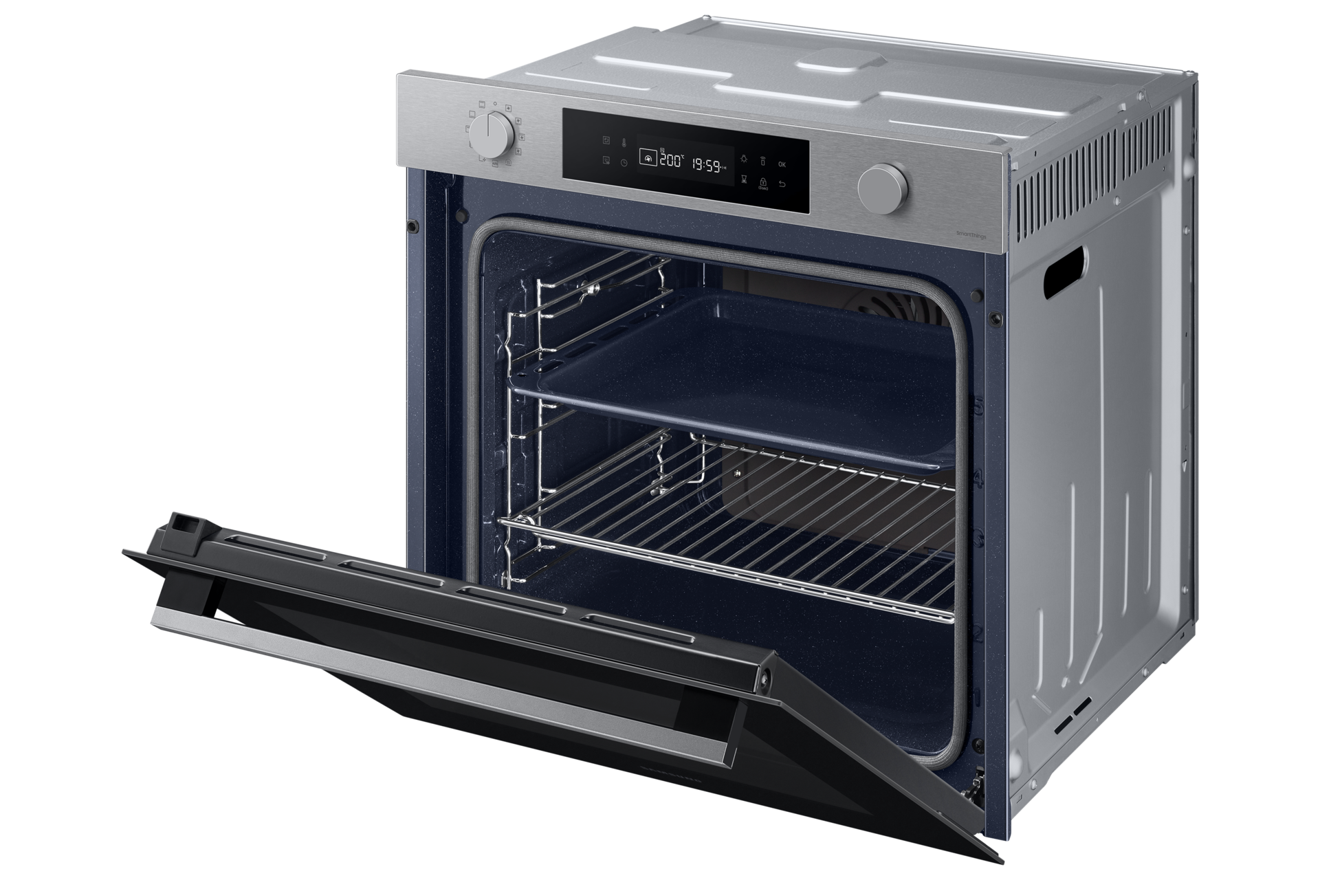 NV7000B 4 Electric Oven with Simple Steam, Bespoke Design, 70L R-Perspective2 Black 