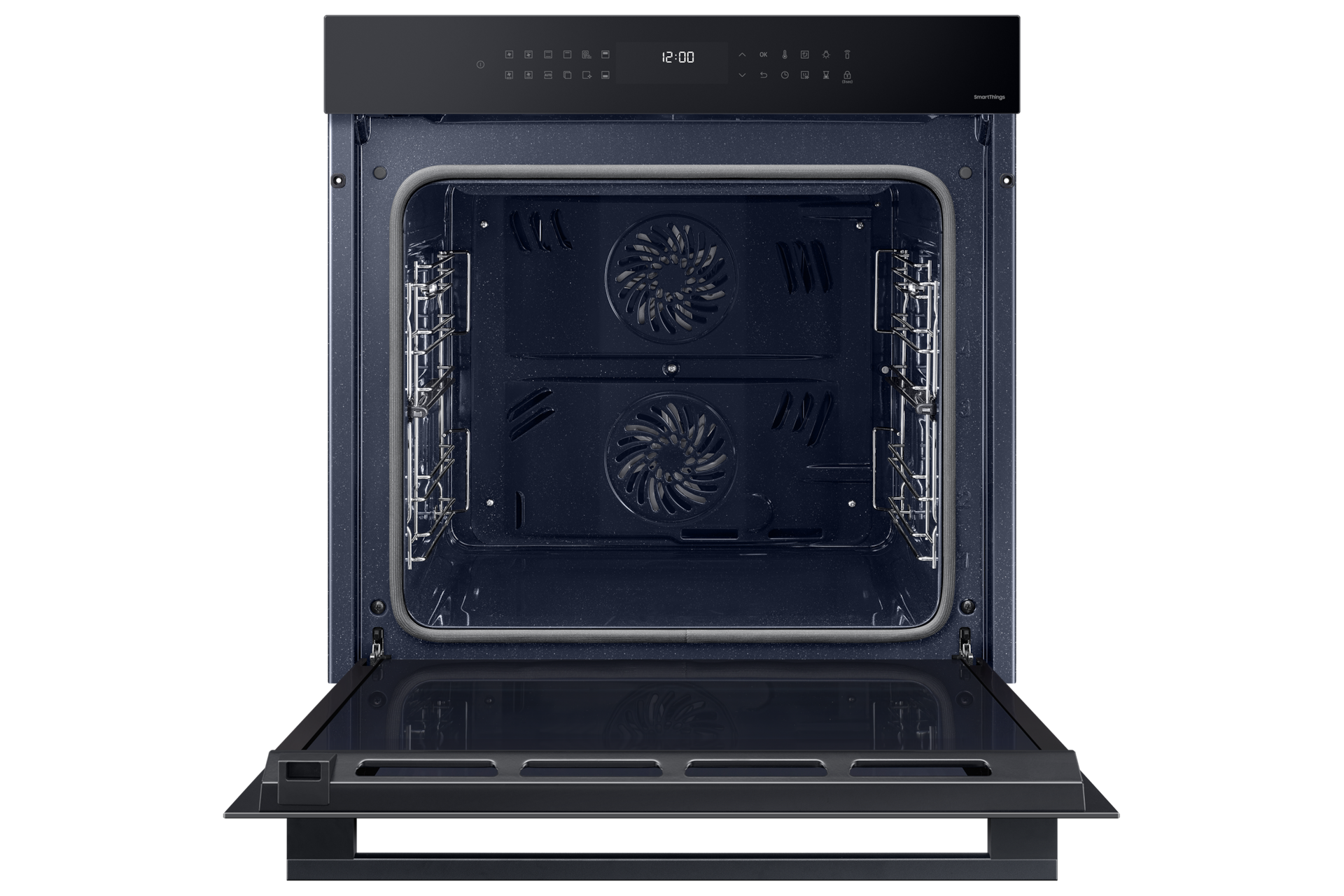 NV7000B 4 Electric Oven with Dual Cook and Simple Steam, Bespoke Design, Air Sous Vide Front-Open1 Black 