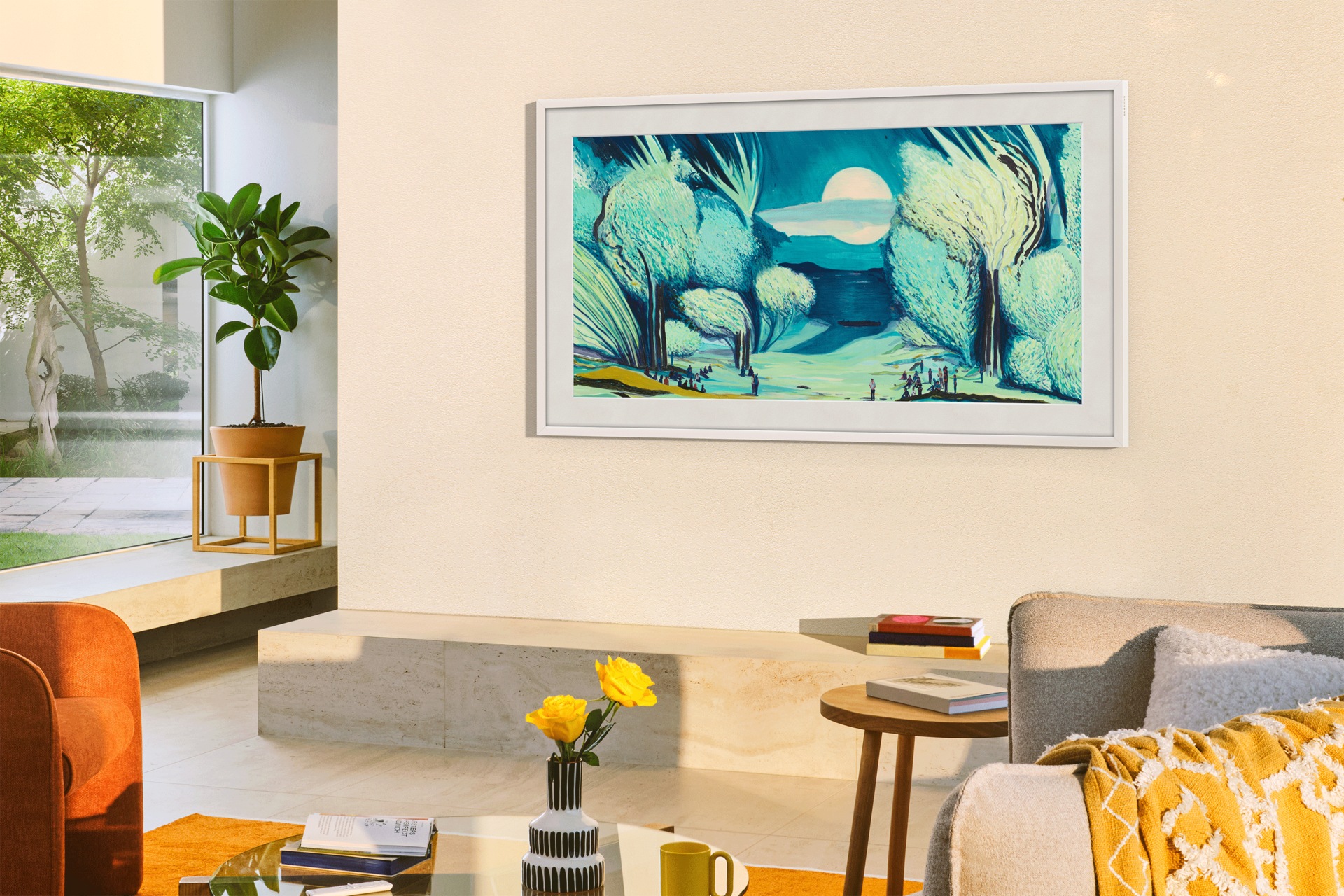 {size}" The Frame 4K Samsung Vision AI Smart TV (2025) Lifestyle-Image Black 