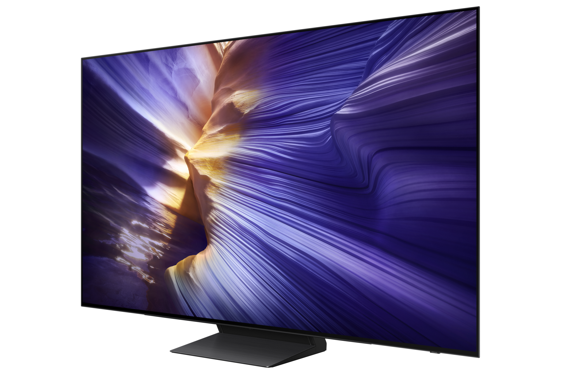 {size}" OLED S90F 4K Samsung Vision AI Smart TV (2025) R-Perspective Black 