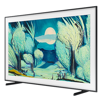 {size}" The Frame 4K Samsung Vision AI Smart TV (2025) R-Perspective1 Black 