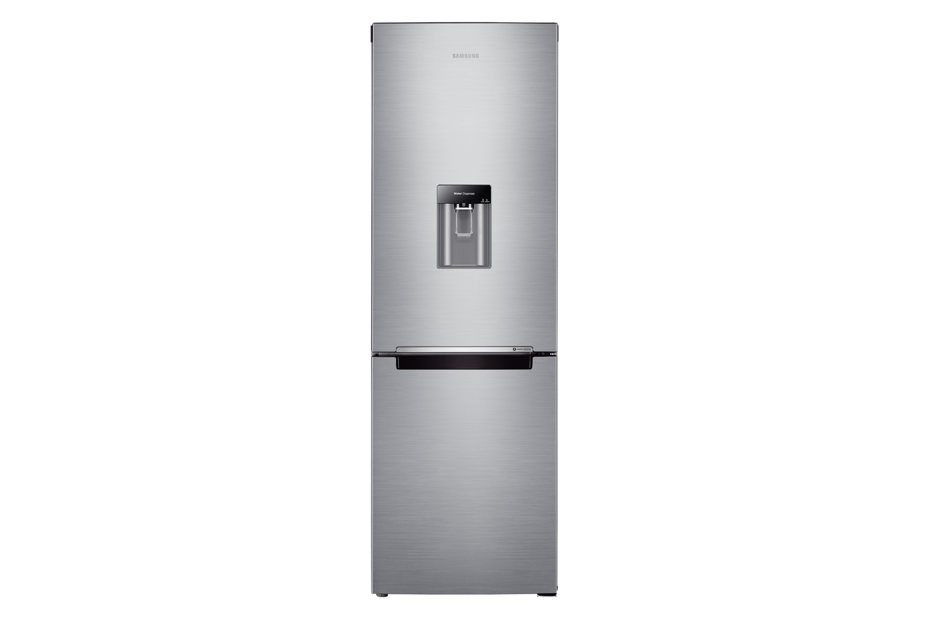 Samsung Bottom Freezer with Water Dispenser and Cool Pack, Metal Graphite, 303L in Silver (RB30J3611SA/FA)