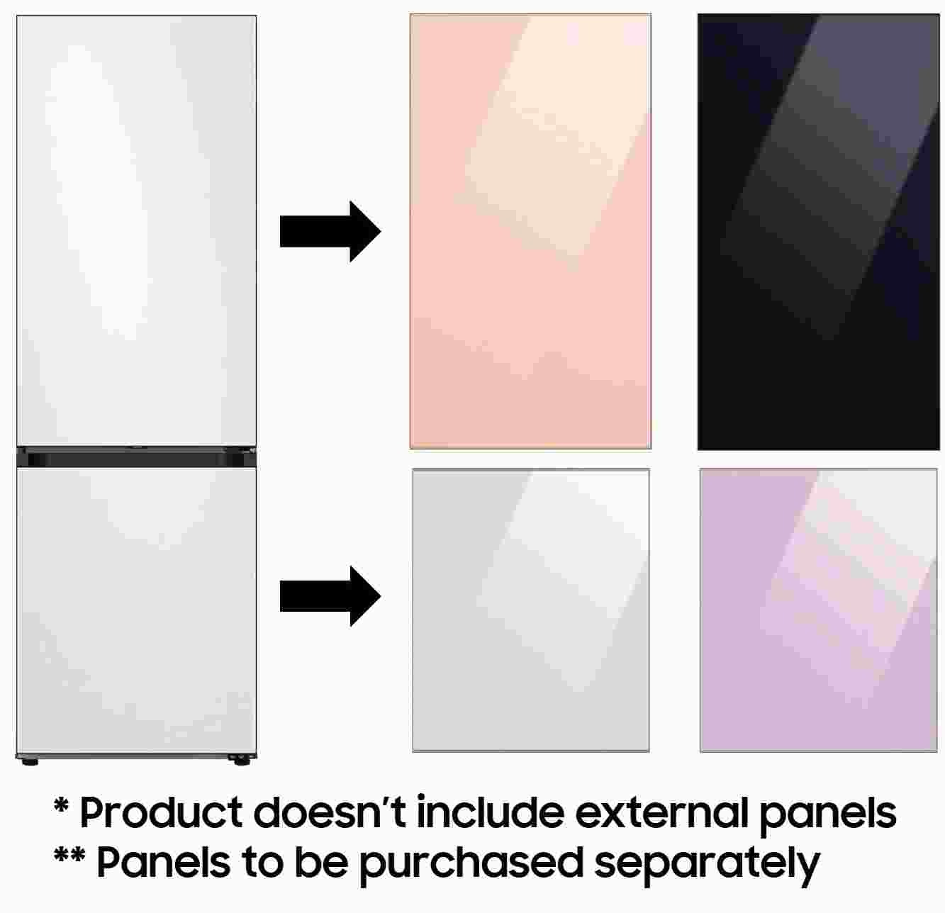 Bespoke Bottom Freezer Fridge, Panel Ready, 328L Samsung South Africa