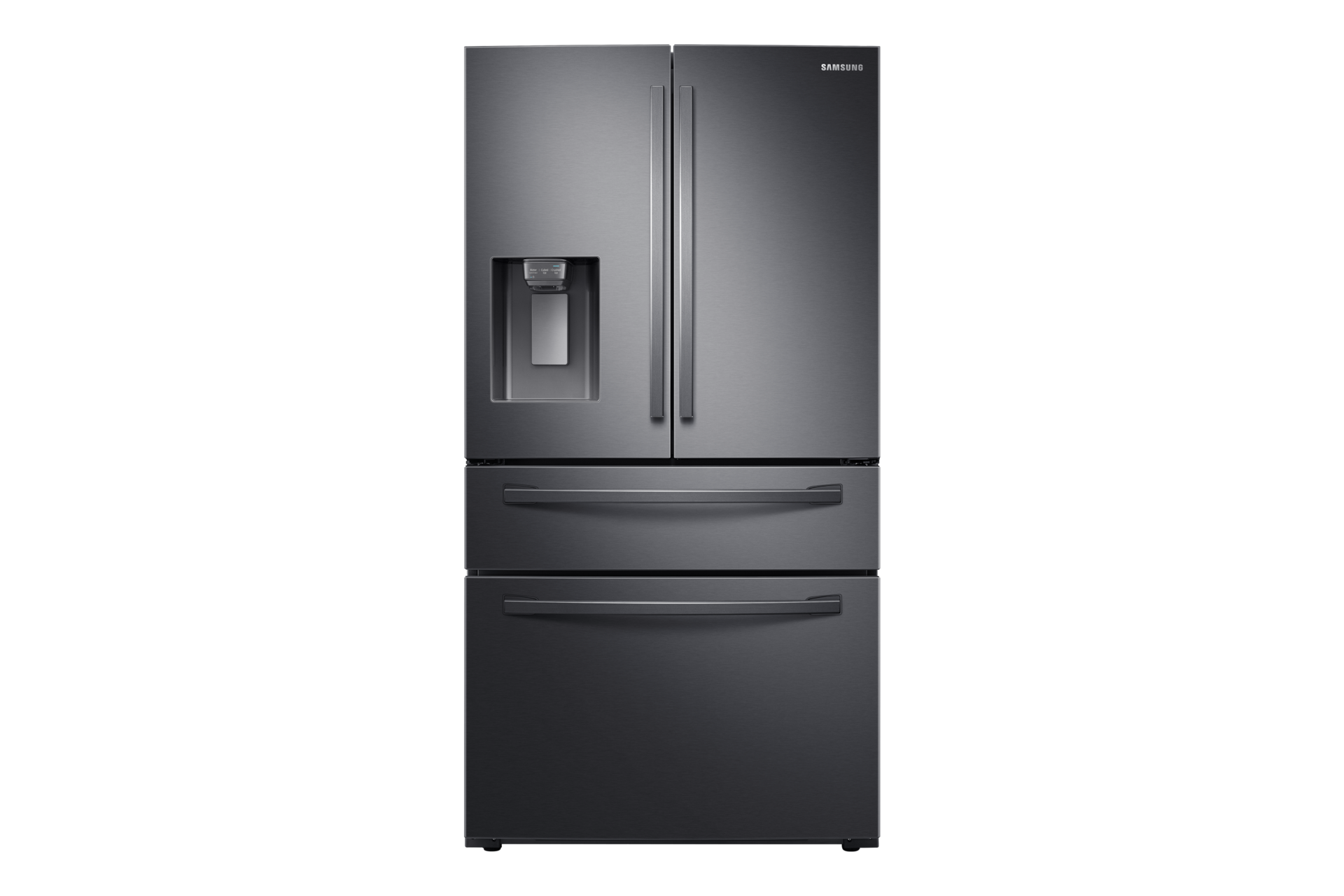 Black samsung deals double door fridge