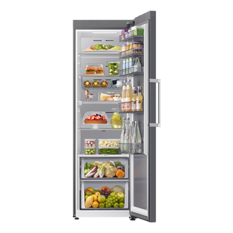 Tall One Door RI80H/24 AI precise cooling 387L Front-Open-With-Food Silver 