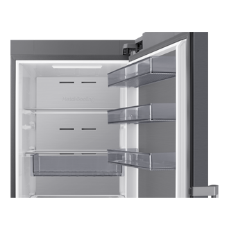 Tall One Door RI80H/24 AI precise cooling 387L Detail-Metal-Duct Silver 