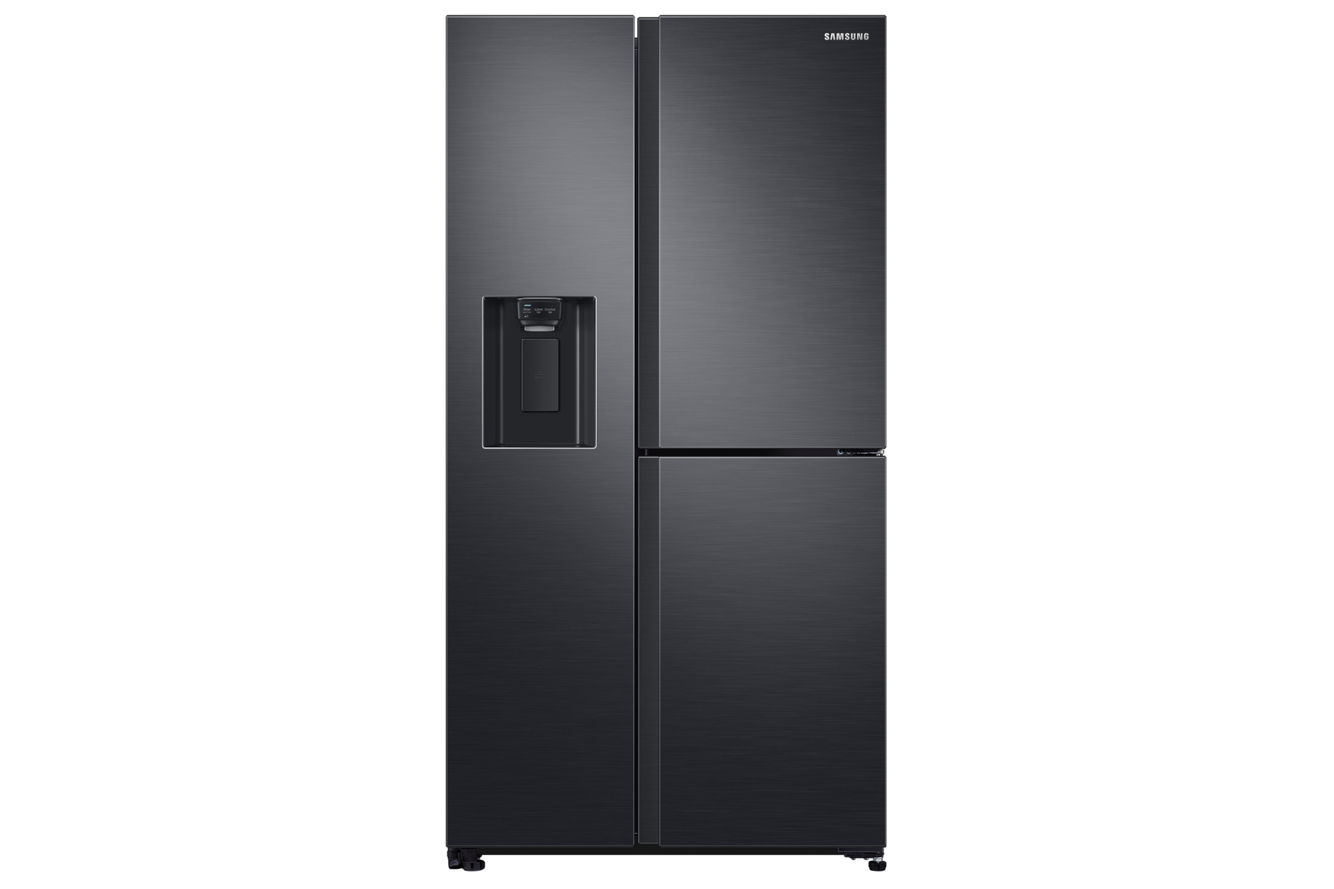 Samsung Side By Side, 3 Door, Plumbed Water &amp; Ice Dispenser 602L in Gentle Black (RS65R5691B4/FA)