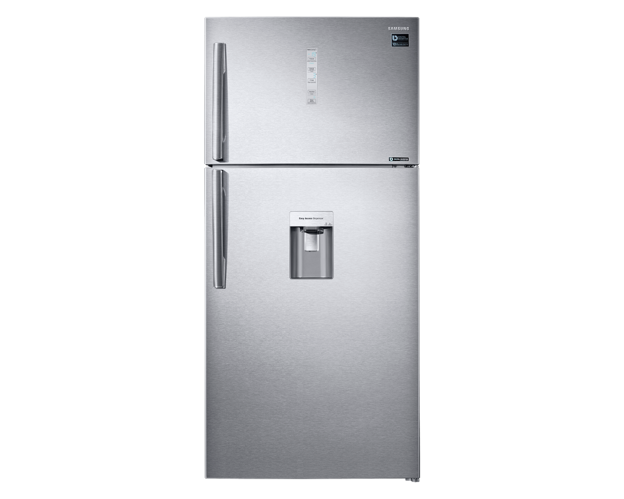 Top Freezer Fridge with Twin Cooling System, Clean Steel,618L