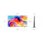 Dimension of Samsung Mini LED M70H screen only (## x ## x ## mm). Height with TitanGray Basic feet Stand (## mm). Dimension of TitanGray Basic feet Stand. (## x ## mm).