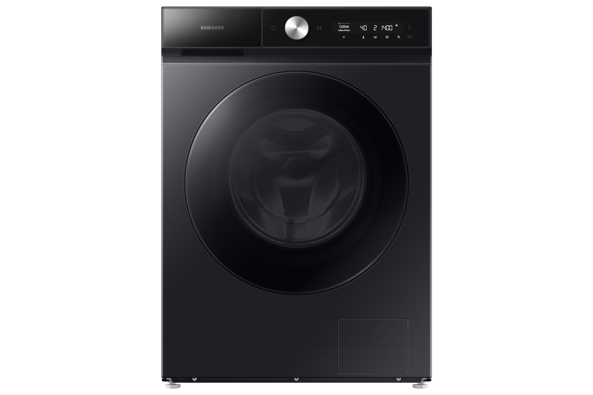 Samsung Bespoke AI 12kg Washer Dryer, with Eco Bubble™ in Black Caviar (WD12BB944DGBFA)