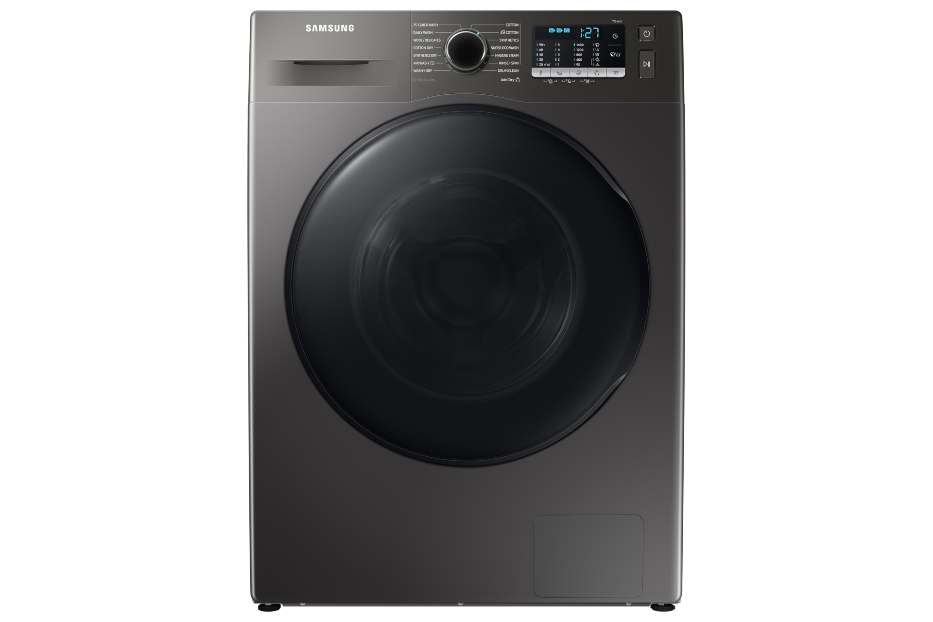 Samsung 7/5kg Front Load Washer / Dryer Combo, with Eco Bubble Technology, WD70TA046BX in Platinum Silver