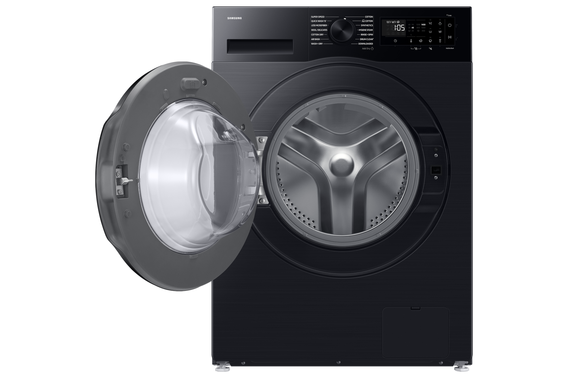 Combo AI Ecobubble™ and AI Energy Mode 9kg + 6kg Front-Open Black 