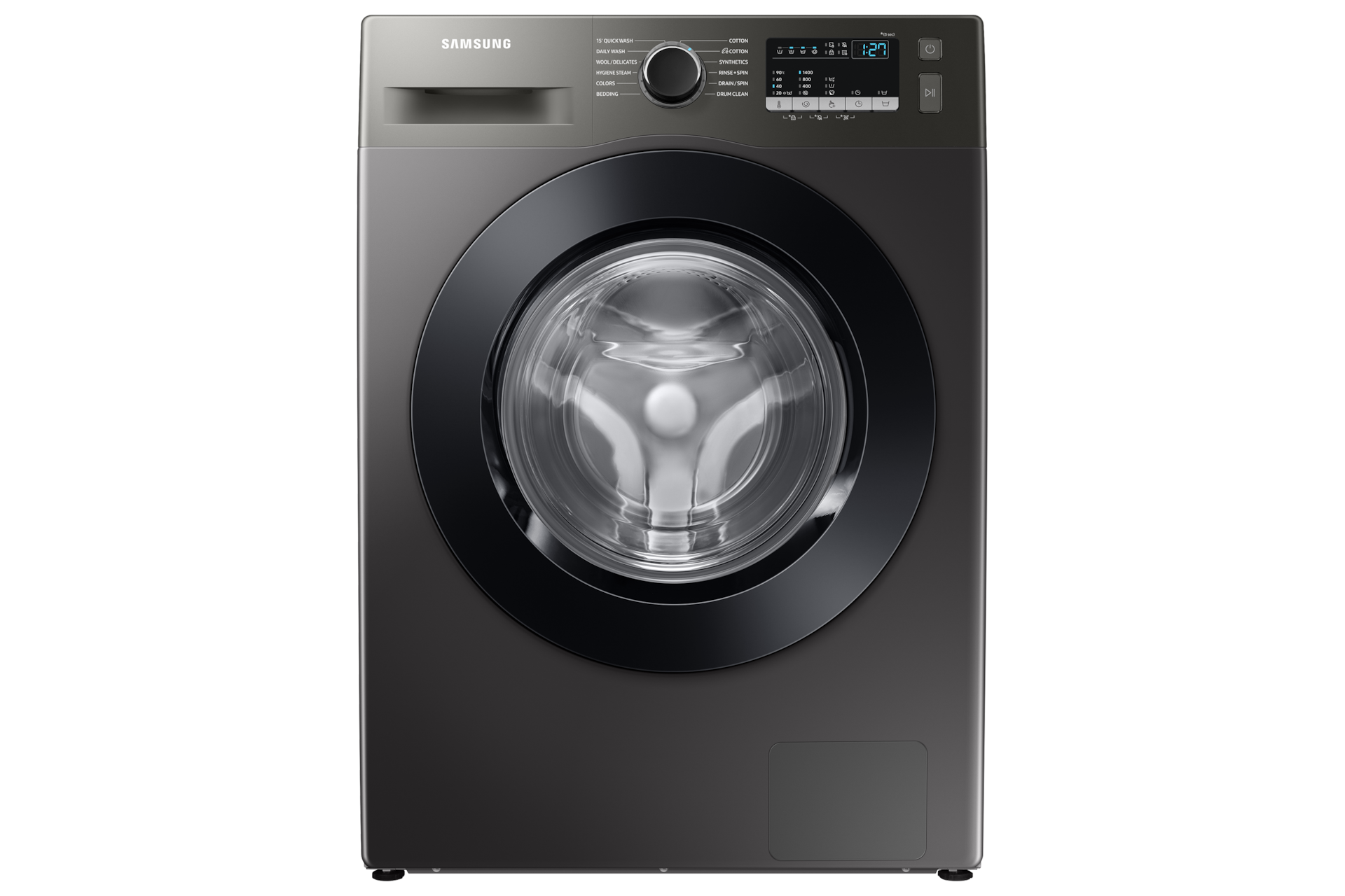 Samsung 7kg Front Loader, with Steam and Eco Bubble Technology, WW70T4040CX in Platinum Silver