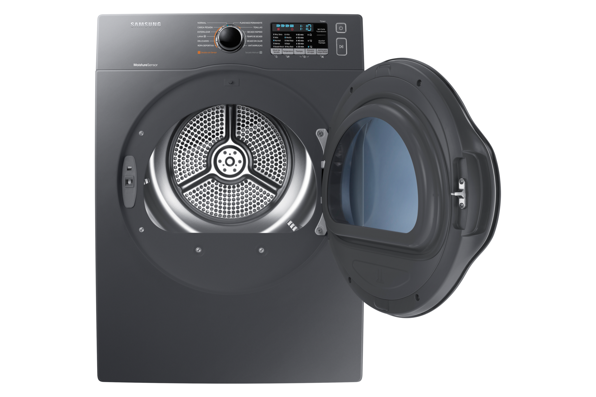 front-open mineral ash black