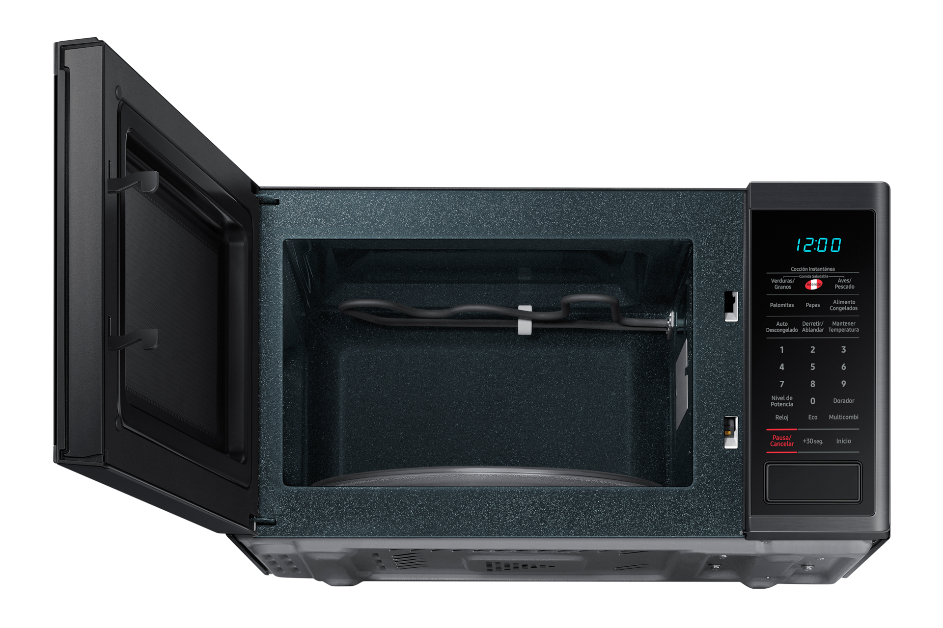 low-front-open black