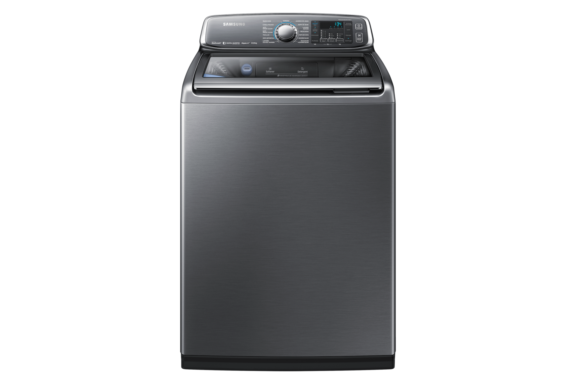 Wa22j8700gp Lavadora Con Activ Dualwash 22 Kg Samsung Soporte Pe