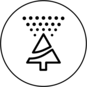 The Samsung Air Purifier (90sqm) illustrated to show the Air Quality Identifier, Gas Purity, and Fine Dust Concentration indicators.