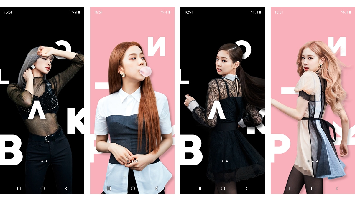 samsung blackpink comes with exclusive blackpink themes and stickers, exclusive stickers of blackpink members, lisa, jennie, jisoo and rose. 