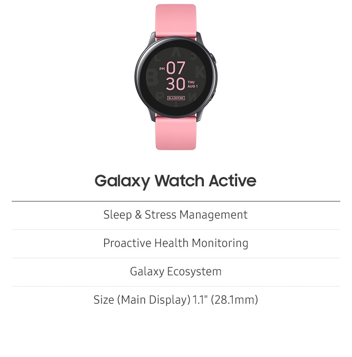 Galaxy watch cheap active blackpink