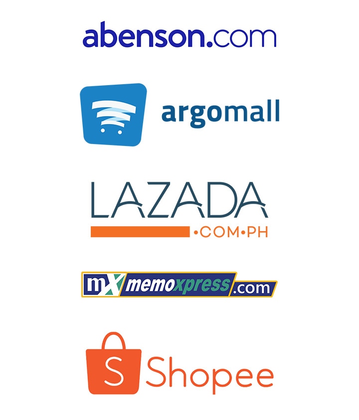 samsung blackpink a80 participating online partners, abenson, argomall, lazada, memoxpress and shopee.