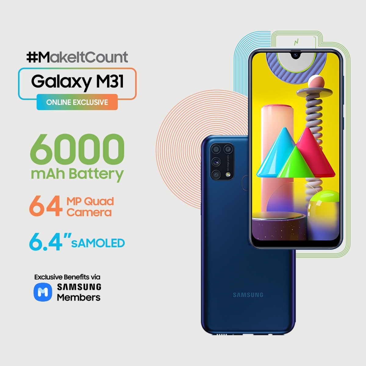 Galaxy M31 128gb Black 6 4 Samoled Samsung Philippines