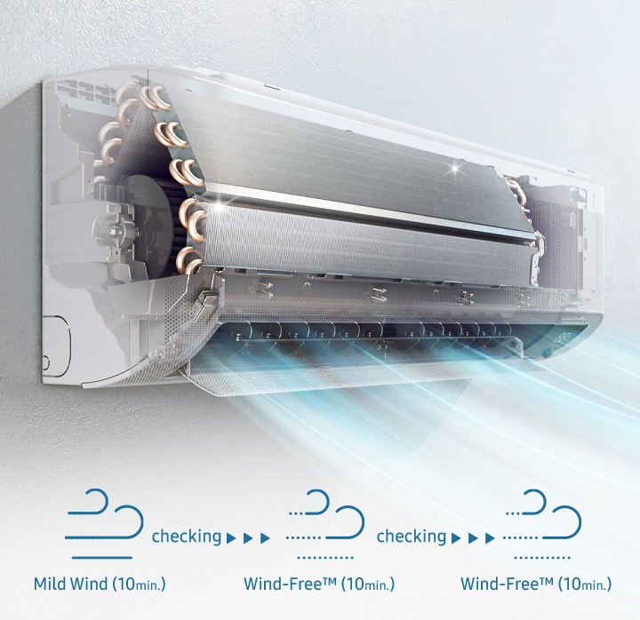 samsung split type aircon wind free