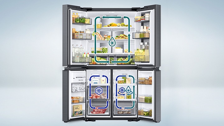 samsung refrigerator 4 doors