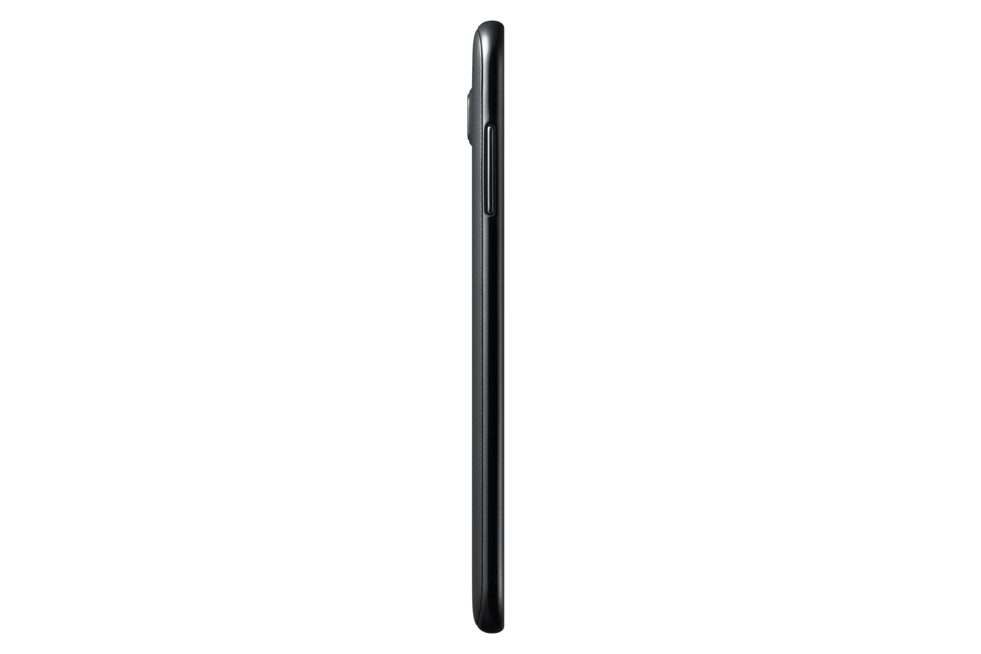 A side view of the Galaxy J7 Core in Black shows its thinness in 7.6 mm. depth. See Samsung J7 Core specs and price here