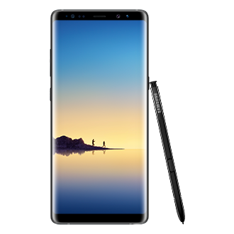 Samsung Galaxy Note 8 and S Pen front view
