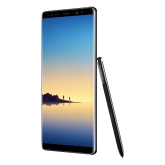 Samsung Note8 and S Pen right perspective view