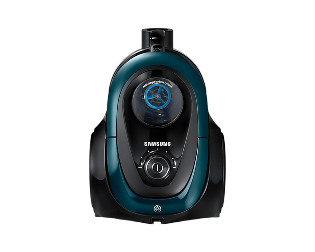 Front view of the Samsung Canister Vacuum Cleaner Max 360W (Urban Green) shows the compact body design.