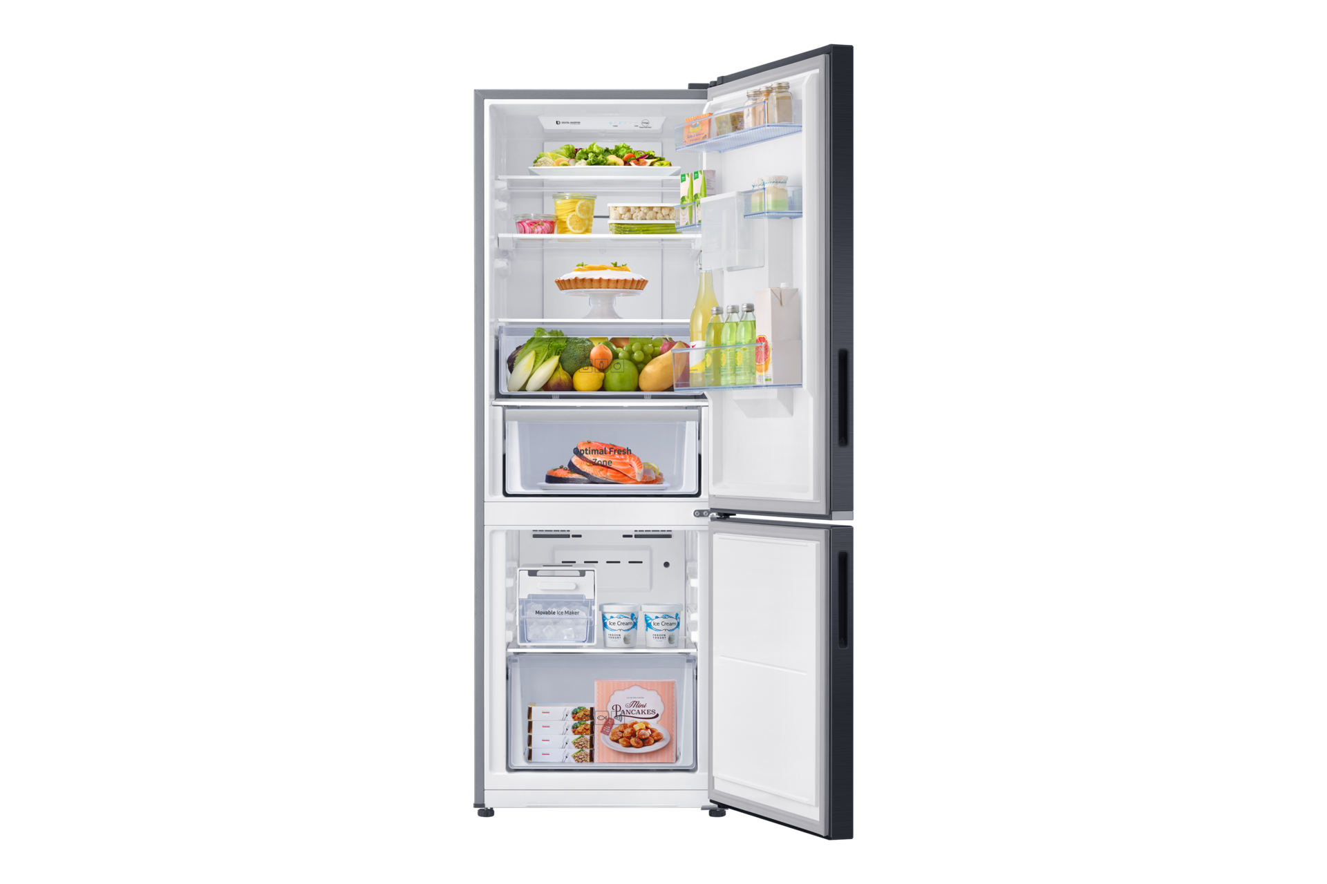 front-open-with-food black