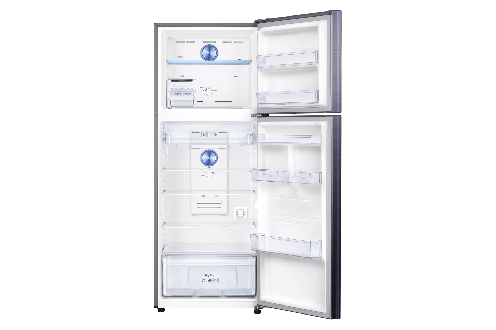 Front Open pebble blue