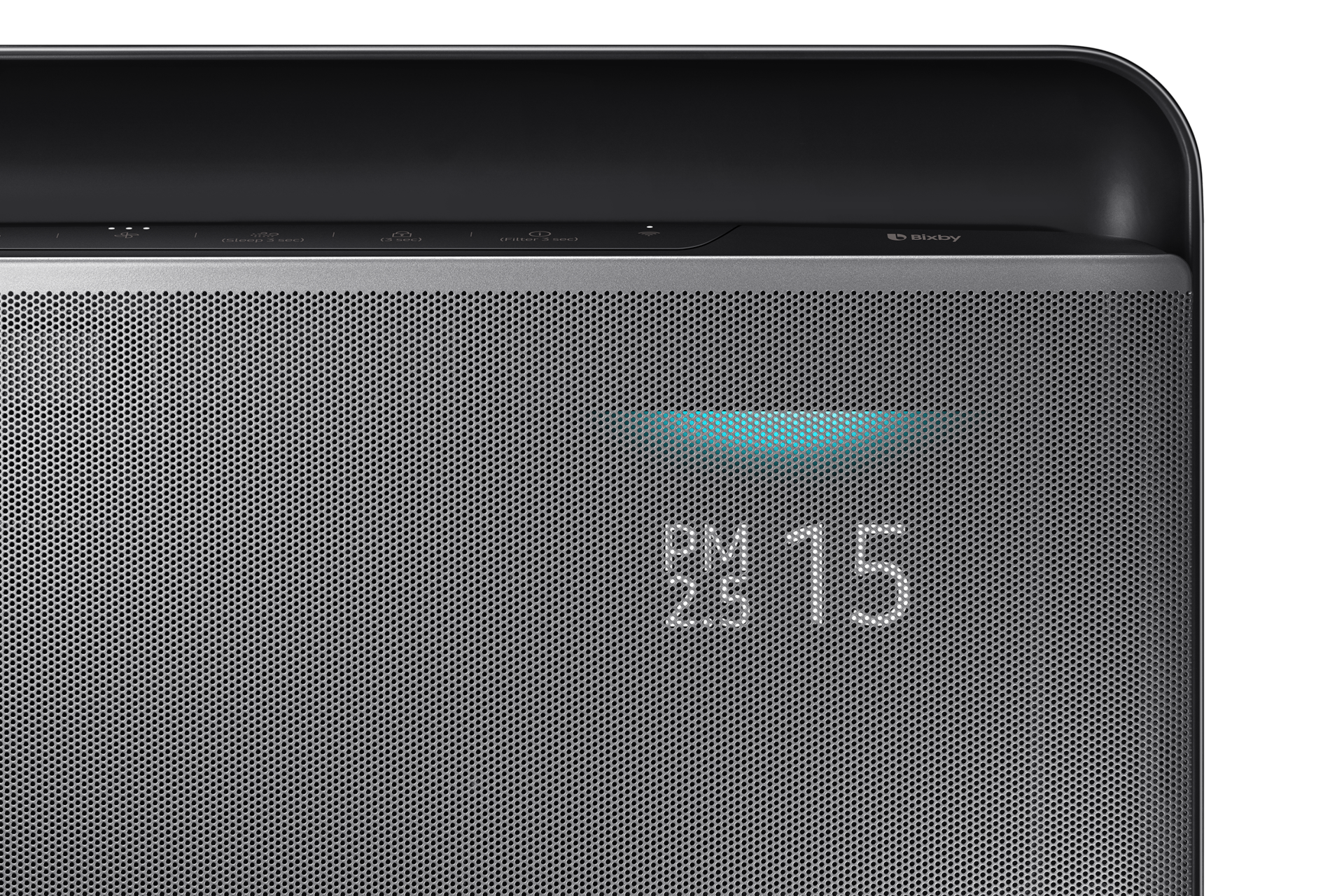 Dzięki numerycznemu wyświetlaczowi stężenia cząsteczek w oczyszczaczu powietrza AX47R9080SS/EU Samsung łatwo sprawdzisz czystość powietrza.