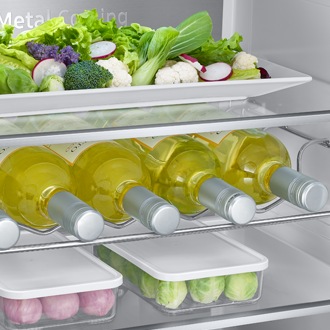 Szara lodówka Samsung Kitchen Fit™ RB33R8737S9/EF pasuje doskonale do każdego wystroju wnętrza. Sprawdź to sam.