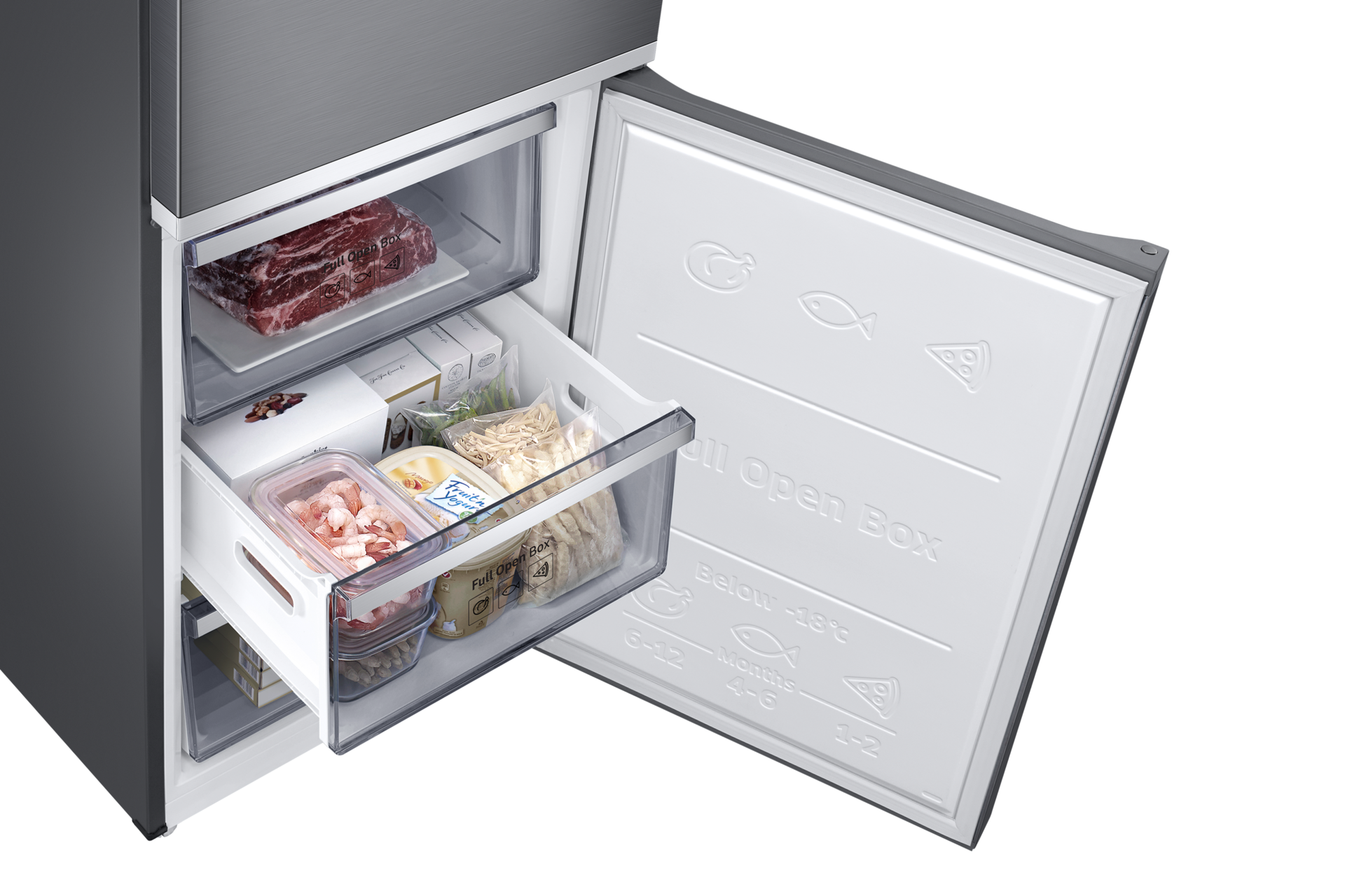 Możesz skonfigurować lodówkę  Kitchen Fit™ RB33R8737S9/EF jak tylko chcesz.