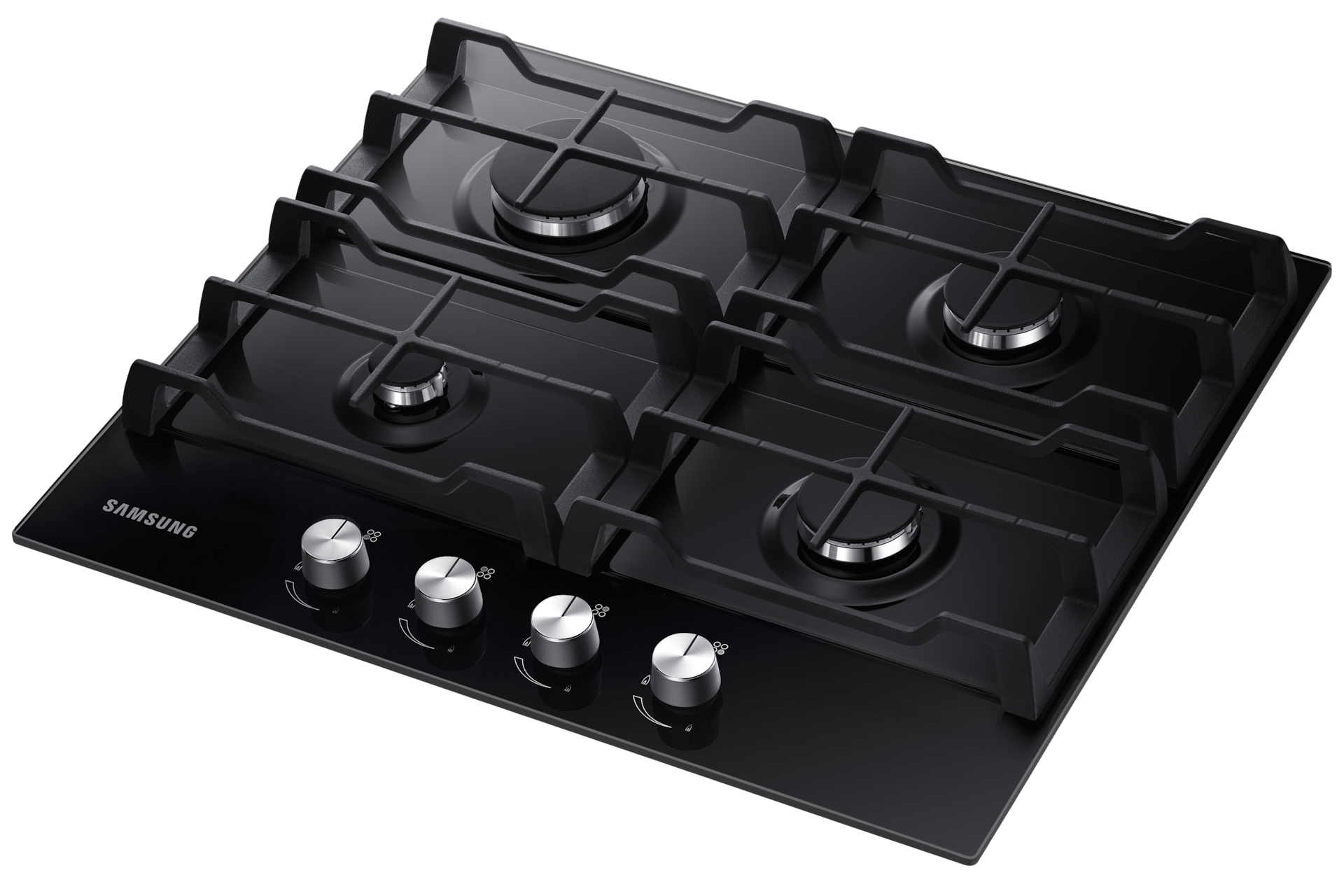 Prezentacja płyty gazowej z żeliwnymi rusztami NA64H3010AK/O1 od marki Samsung.