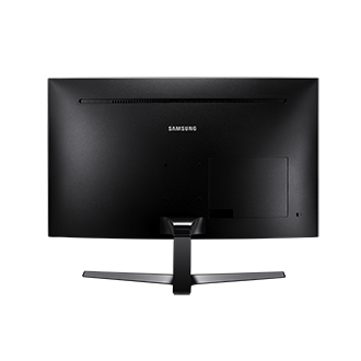 Tył zakrzywionego monitora do gier Samsung LC27JG50QQUXEN.