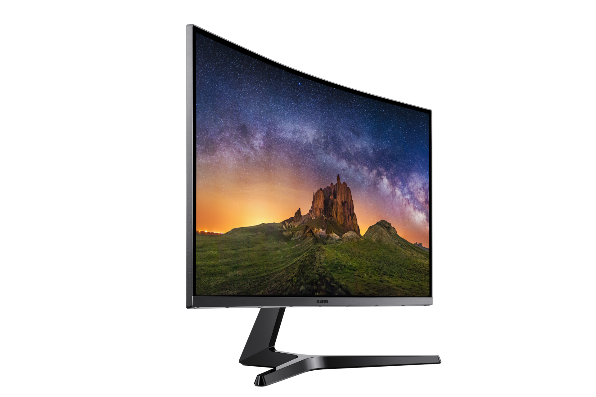 Monitor 27 cali Samsung LC27JG50QQUXEN wyróżnia się estetycznym designem.