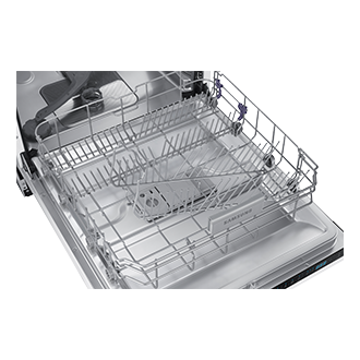 Zmywarka Samsung zawiasy ślizgowe DW60M6070IB/ET – prezentacja dolnego kosza.