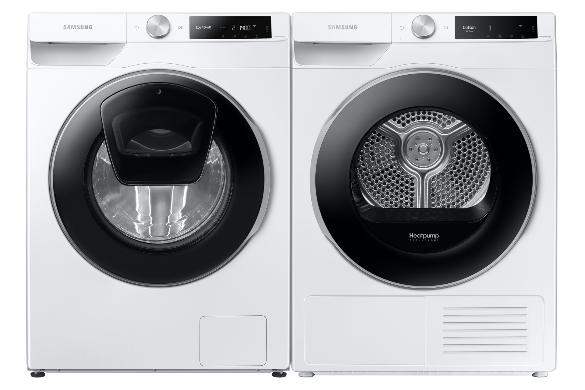 Suszarka 8 kg Samsung DV80T6220LE/S6 obok pralki Samsung - idealny komplet do każdego domu