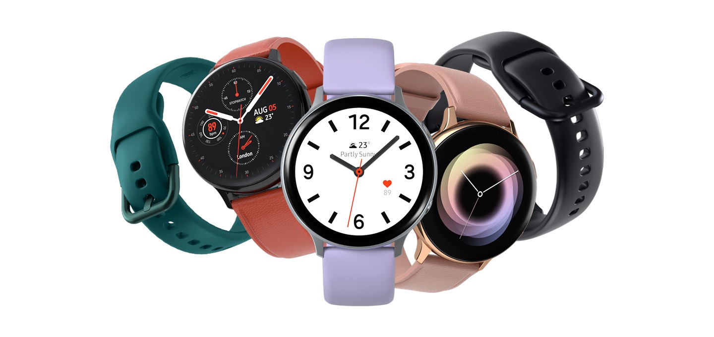 Dowolnie łącz warianty i kolory, aby stworzyć wyjątkowy i niepowtarzalny Samsung Galaxy Watch Active 2 44mm - podkreśl swój indywidualizm