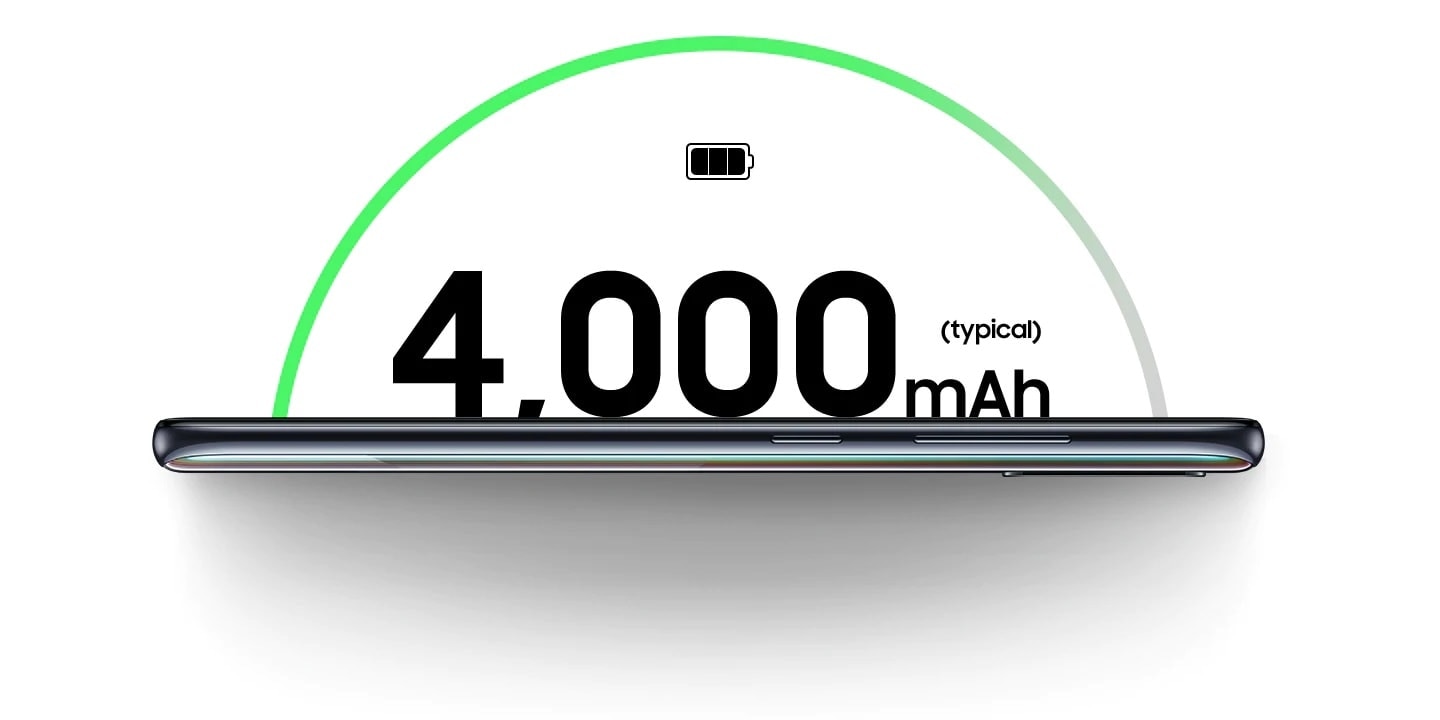 Ciesz się pełnią możliwości swojego smartfona Galaxy A51, dzięki pojemnej i wytrzymałej baterii 4000 mAh