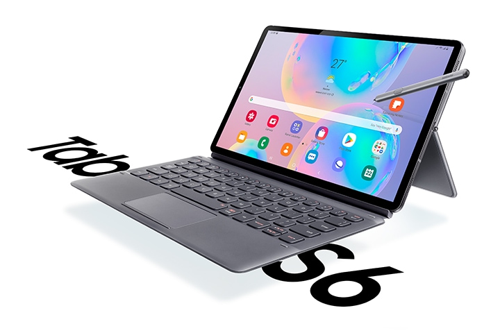 Samsung Galaxy Tab S6 - Tablette - Android 9.0 (Pie) - 128 Go - 10.5 Super  AMOLED (2560 x 1600) - Logement microSD - gris montagne