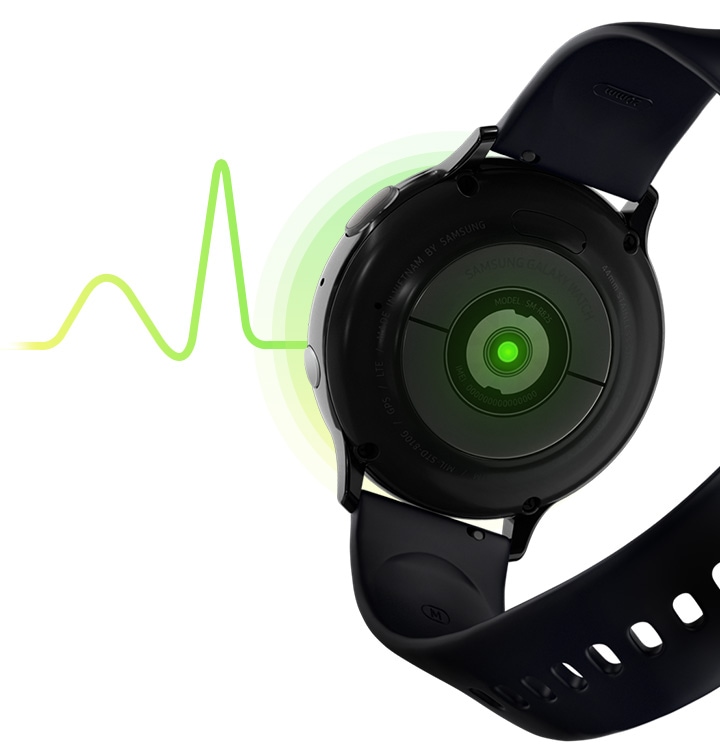 Śledź tętno z nowym zegarkiem Galaxy Watch Active 2 - modele dostępne są w rozmiarach 40mm i 44mm - wbudowane fotodiody pozwolą Ci na obserwowanie stanu zdrowia